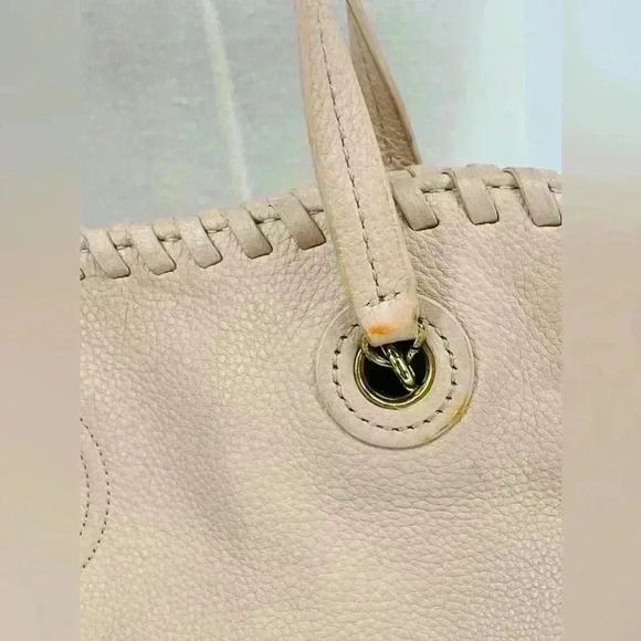 Tory Burch Leather Marion Slouchy East/West Tote Bag - Picture 8 of 9
